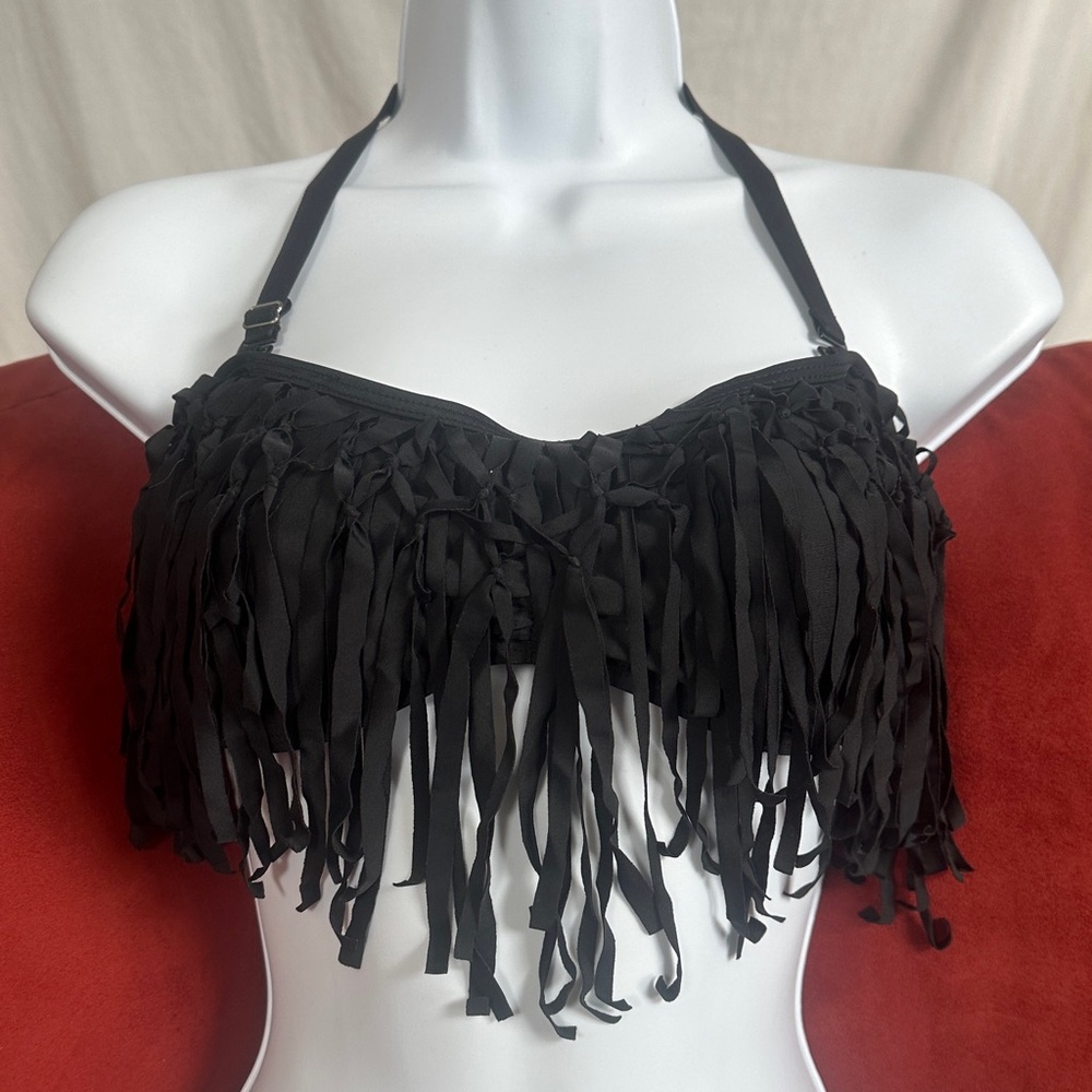 Apollo swimsuit fringe top Size M